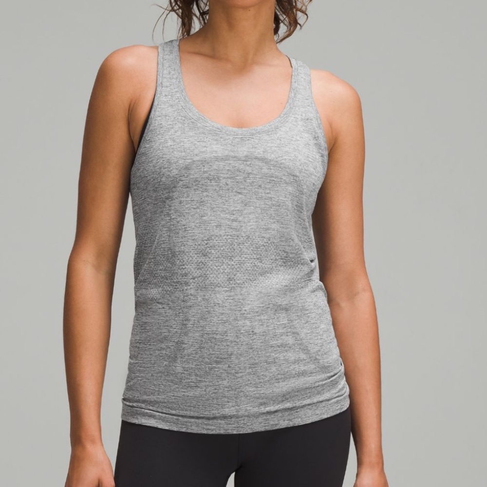Lululemon Dark Grey Swiftly Racerback Tank - size 4